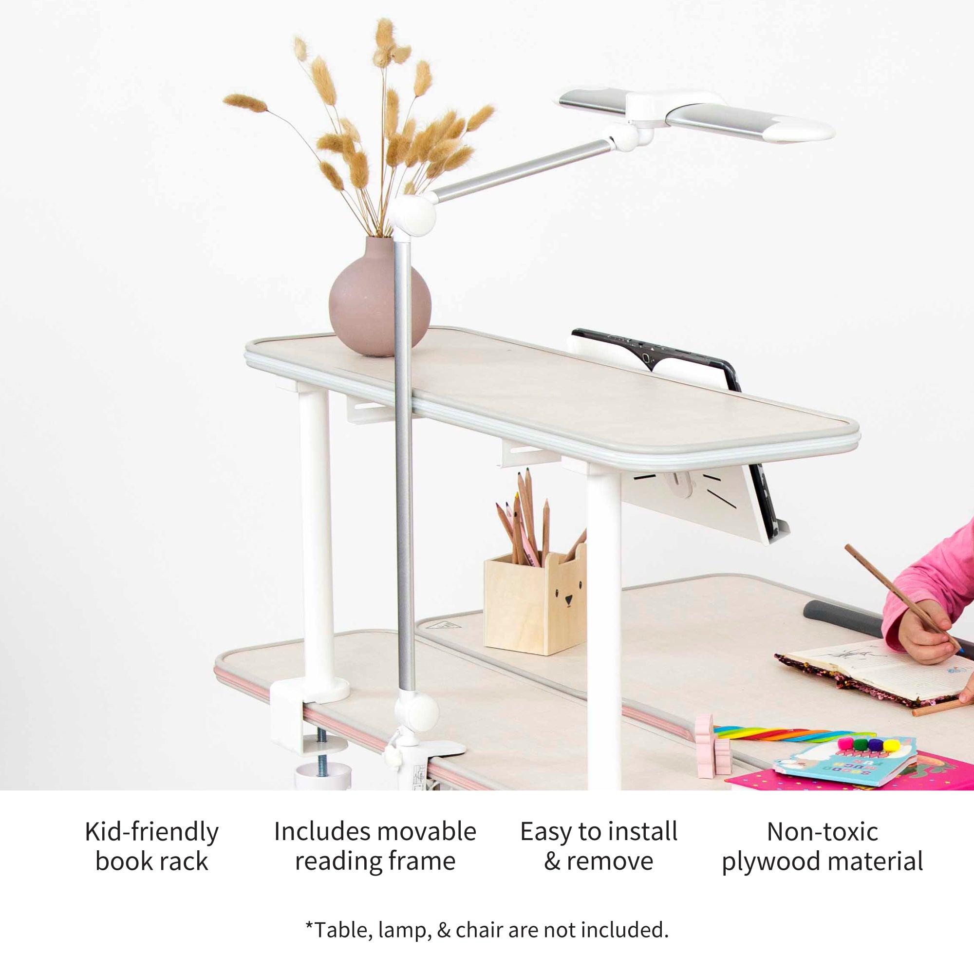 Book Rack W/ Holder For SBS Series Desk