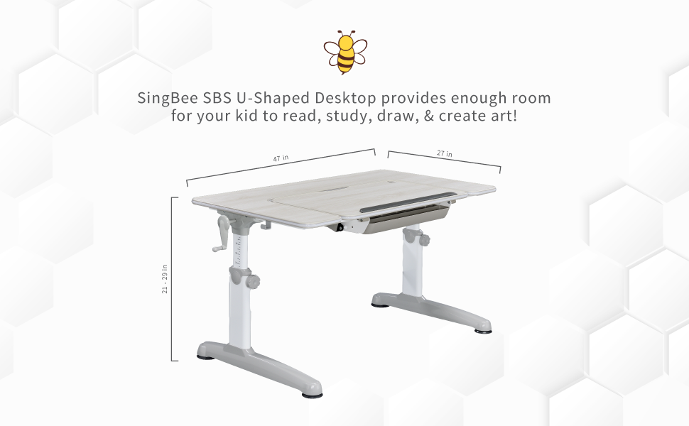 SBS U-Shaped Desk Quick Assembly
